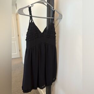 Black Ruffled Sundress